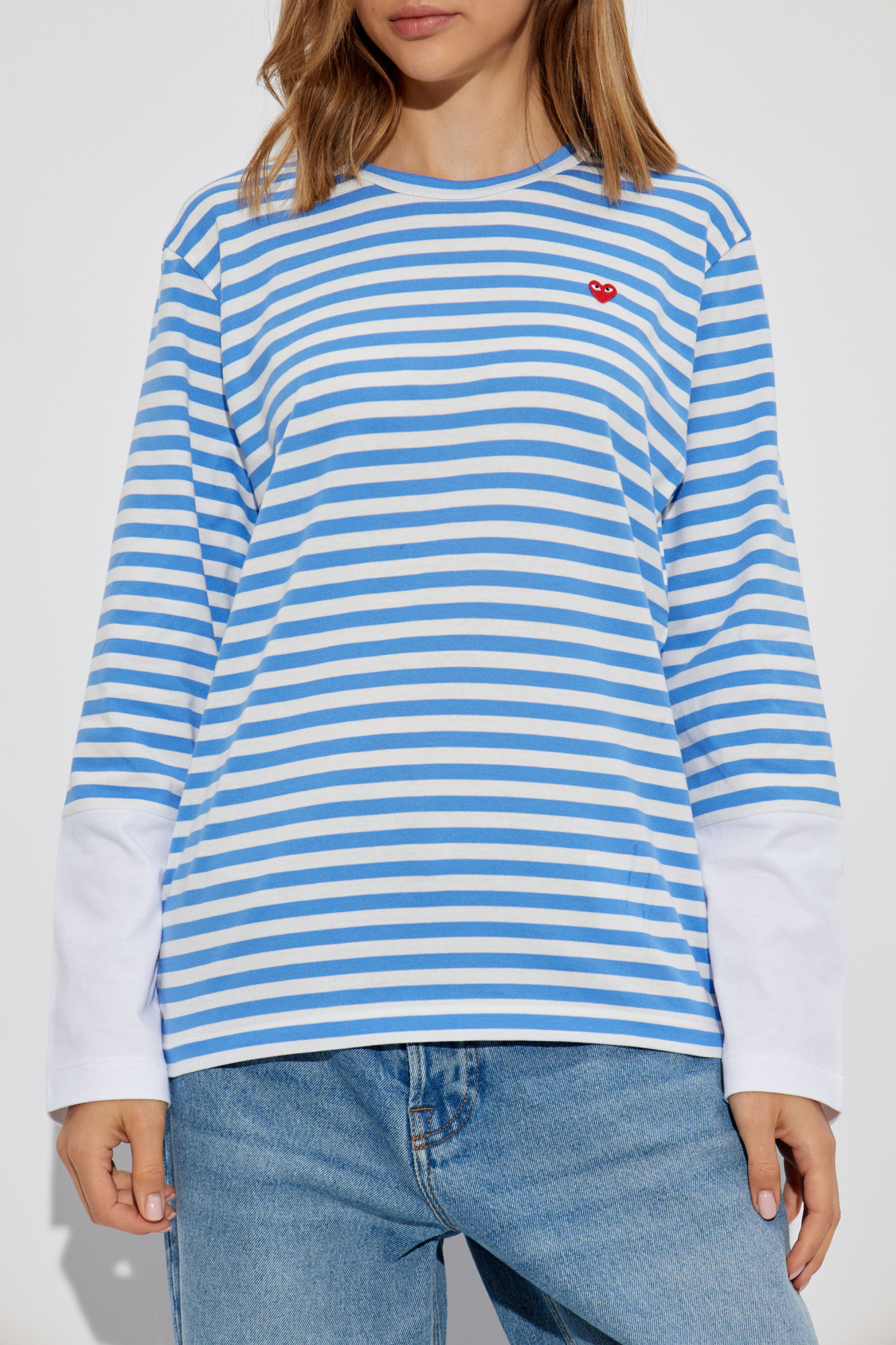 Blue Long sleeve T-shirt Comme des Garçons Play - Vitkac AS